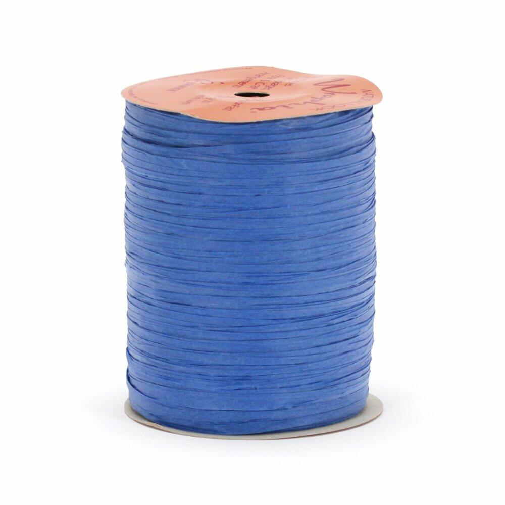 Berwick Offray Matte Royal Blue Raffia Ribbon 1/4" Wide 100 Yards 7MM