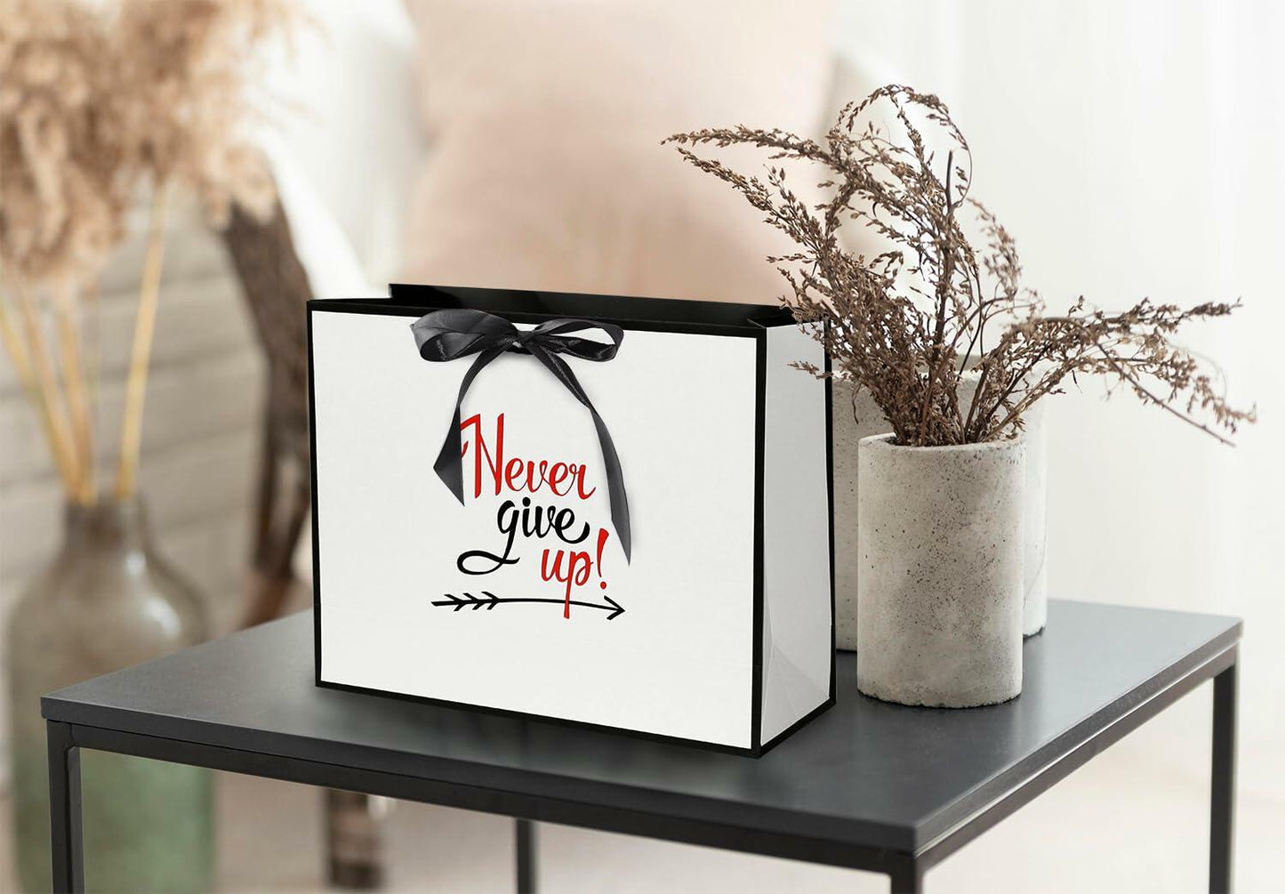Linelglobal Encouragement Gift Bag with Tissue Paper 12.6" Self-Improvement