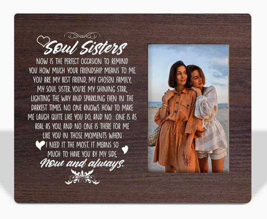 Friends Gift Tabletop Picture Frame Plaque Desk Decor Black