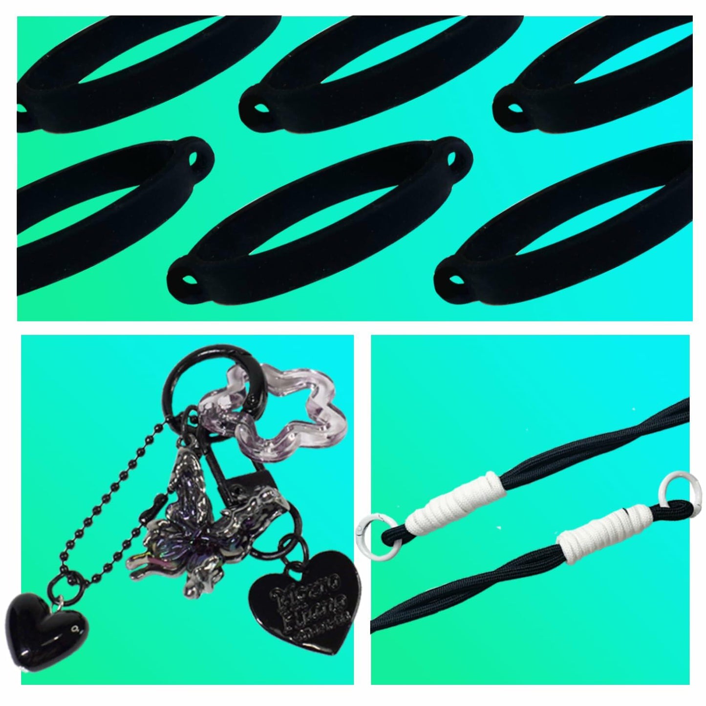 Stanley Cup 40/30oz Accessories Set Silicone Boot Handle Strap Straw Cover