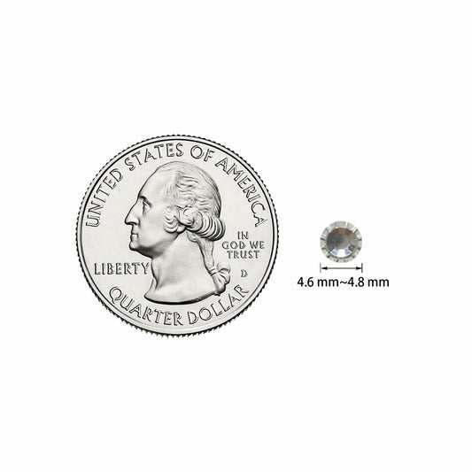 1440 Pcs Flatback Crystal Rhinestones 4.6-4.8mm Glitter Nail Craft Bling