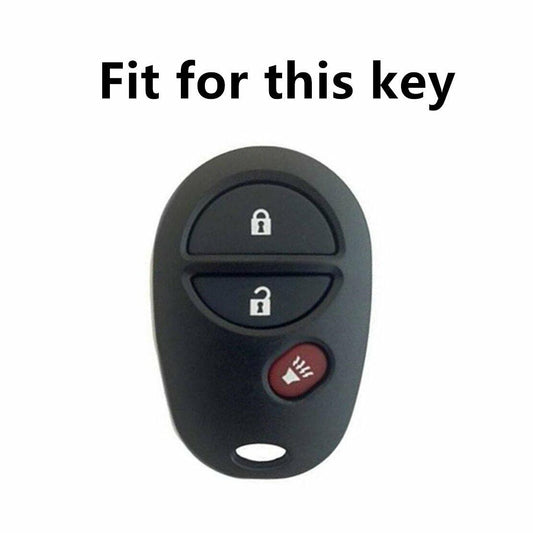 Ezzy Auto Silicone Key Fob Case Cover for Toyota Black Rose