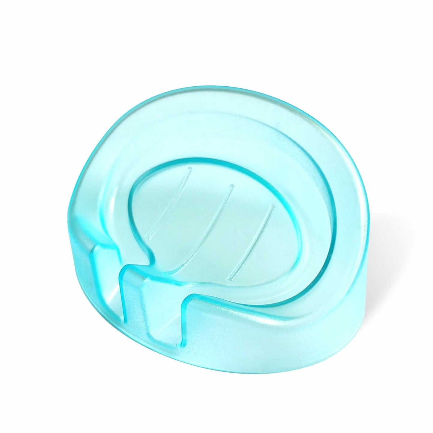 Self Draining Soap Dishes 2-Pack Waterfall Drainer Holder Blue Bathroom Kitchen