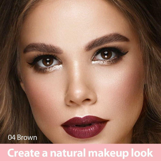 BestBy07/27 evpct Brown Dual-Ended Microblading Eyebrow Pen 1Pc Brush