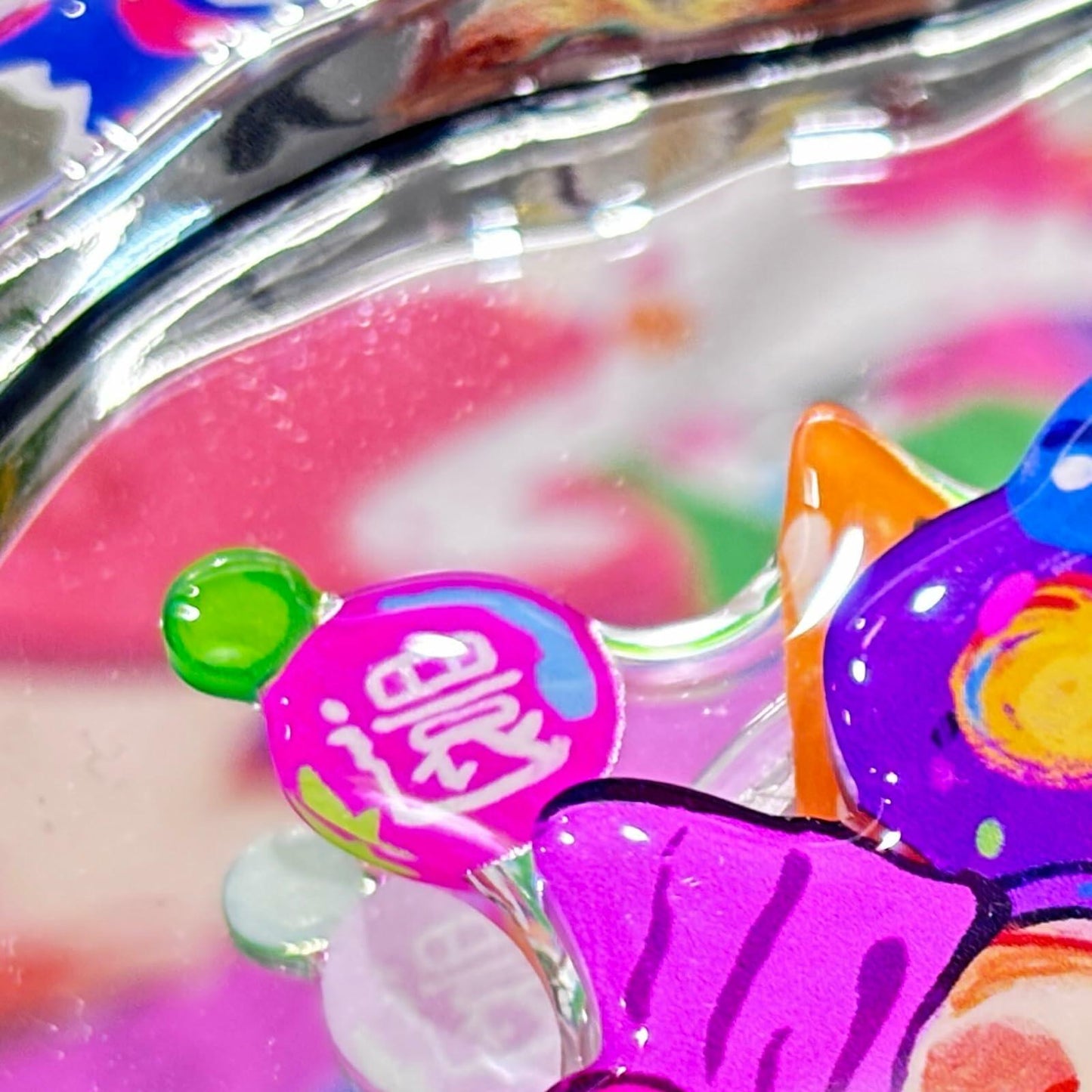 chanseens Magnetic Foldable Rotating Phone Grip Ring Buckle Black