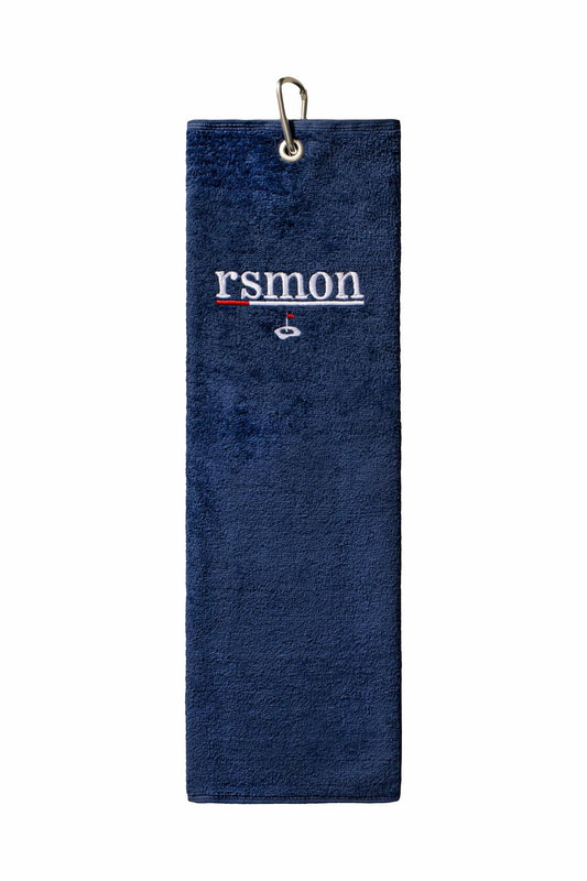 rsmon Cotton Golf Towels 20x17 Inch Red Navy Blue White Pack of 3
