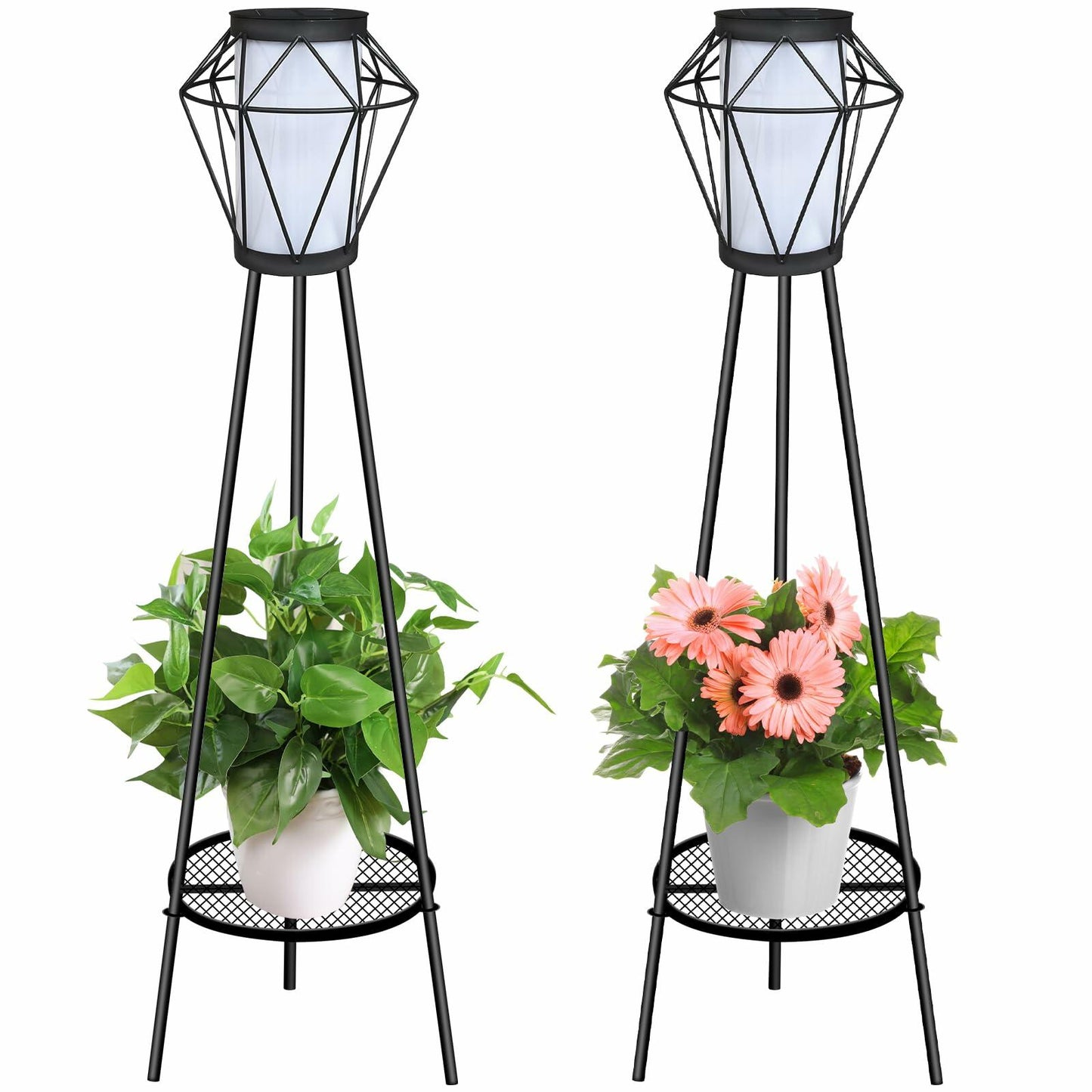 TOOTOO STAR Outdoor Metal Solar Floor Lamp Waterproof Remote Control