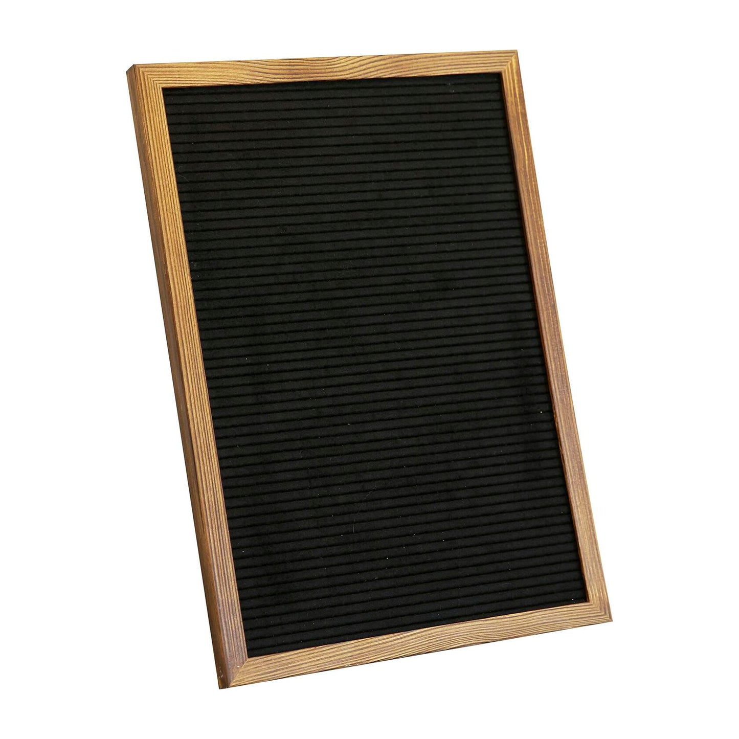 Flash Furniture Gracie 12x17 Letter Board Black Felt Torched Wood w/389 Letters