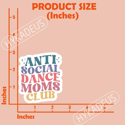 (3Pcs) In My Dance Mom Era Sticker Waterproof Vinyl 3x2.8 Inch Decal