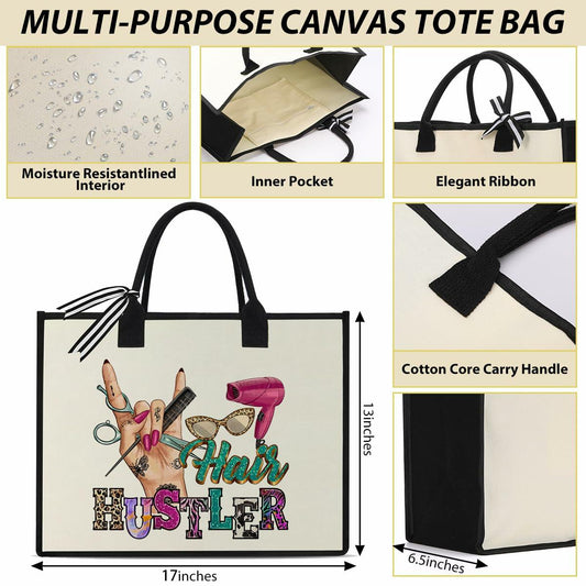 XFW Hair Hustler Tote Bag Gifts for Women Men Appreciation Thank You