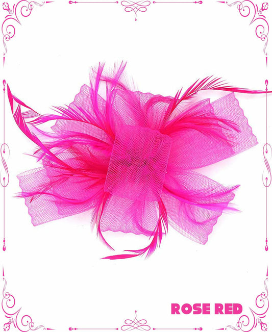 Kidukso Derby Hat Women Vintage 20s 50s Fascinator Headband Clip Black