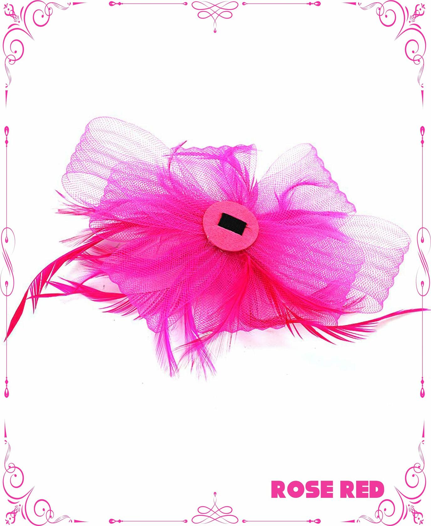 Kidukso Derby Hat Women Vintage 20s 50s Fascinator Headband Clip Black