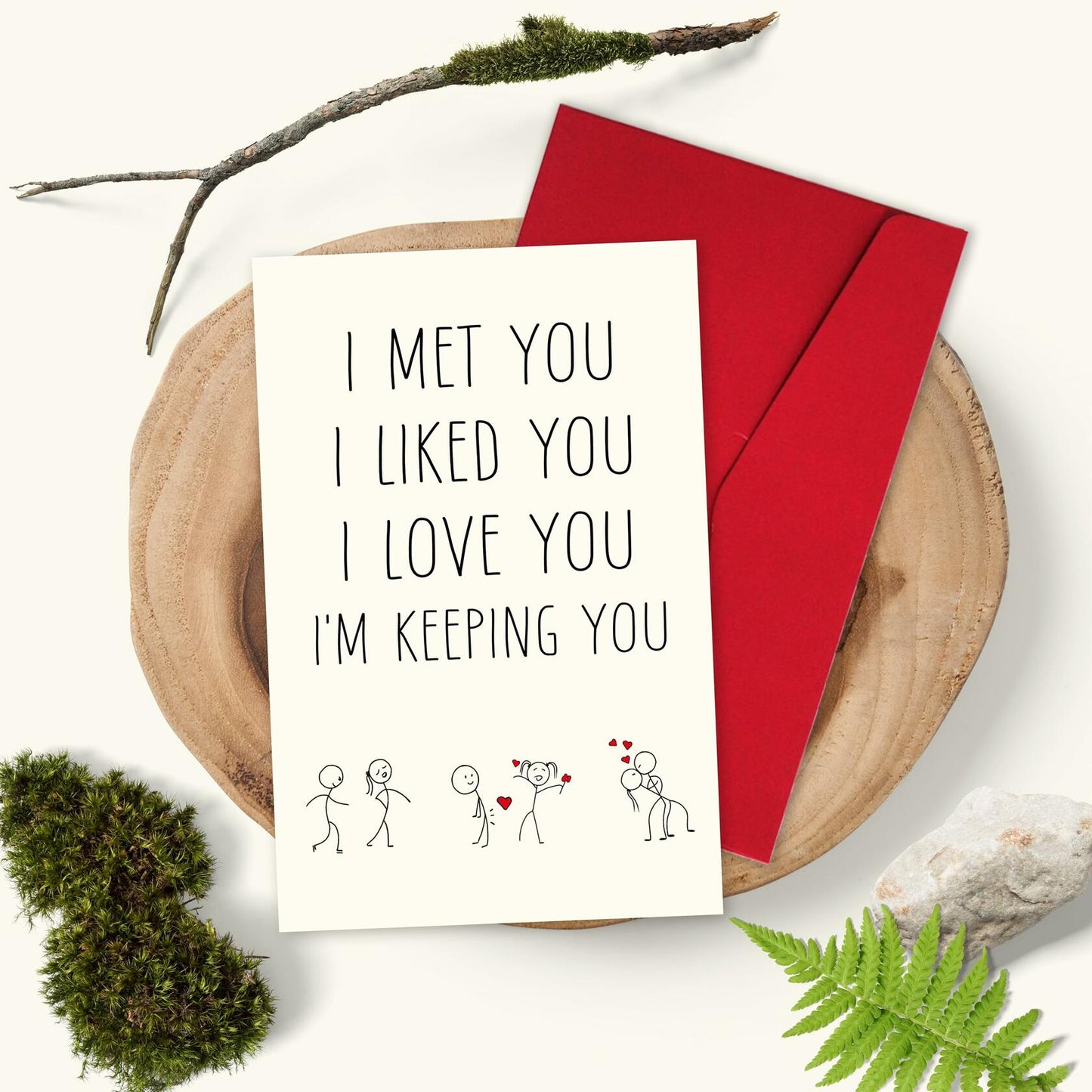 Funny Anniversary Card Romantic Birthday Valentines Day Card for Couples