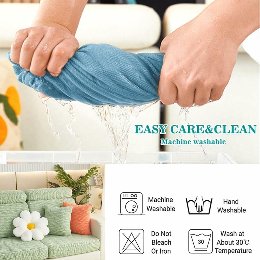 Jejiakell Universal Wear-Resistant Sofa Cover 360° Elastic Anti-Slip Grey