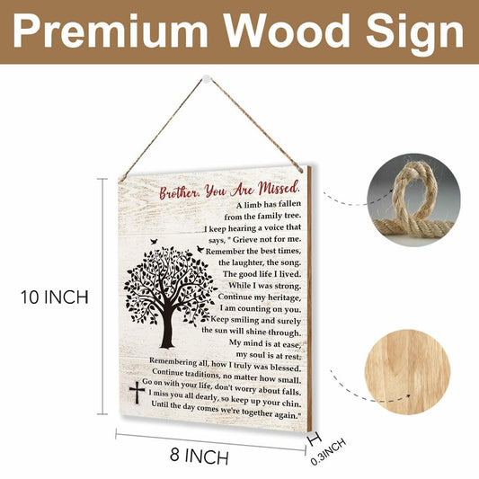 Sympathy Gifts Memorial Remembrance Wood Sign Loss of Mom 8x10 inches