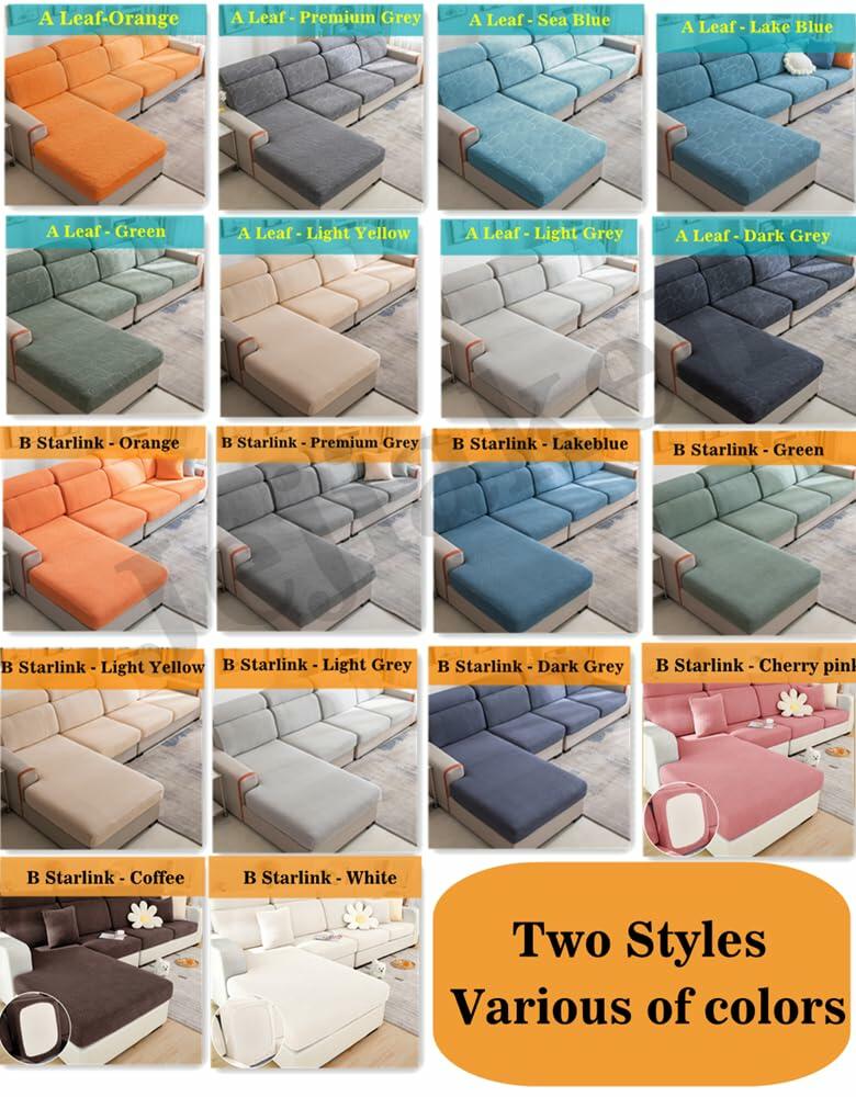 Jejiakell Universal Wear-Resistant Sofa Cover 360° Elastic Anti-Slip Grey