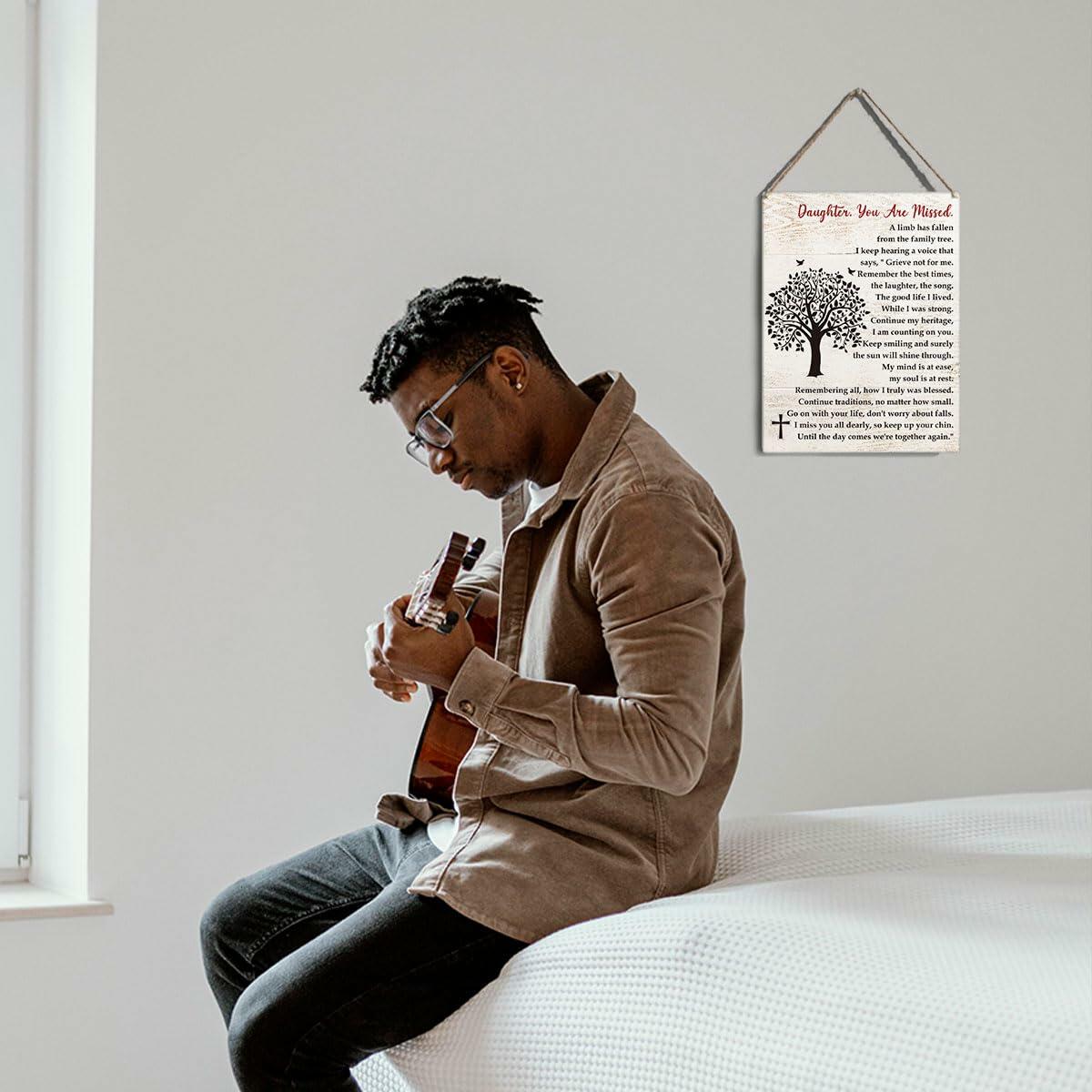 Loss of Son Memorial Sympathy Gift 8x10 inches Bereavement Remembrance