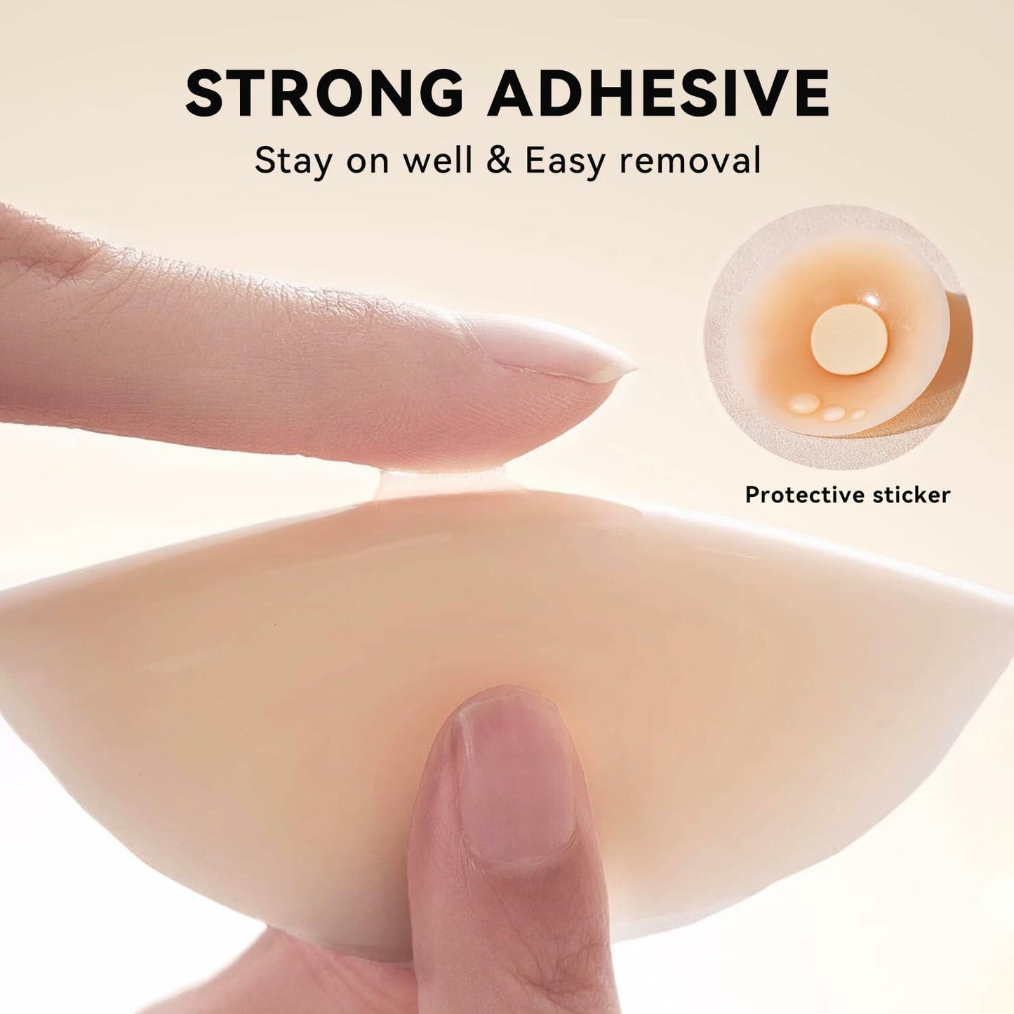 Victoriatourist Silicone Nipple Covers 2 Pairs Seamless Reusable Washable