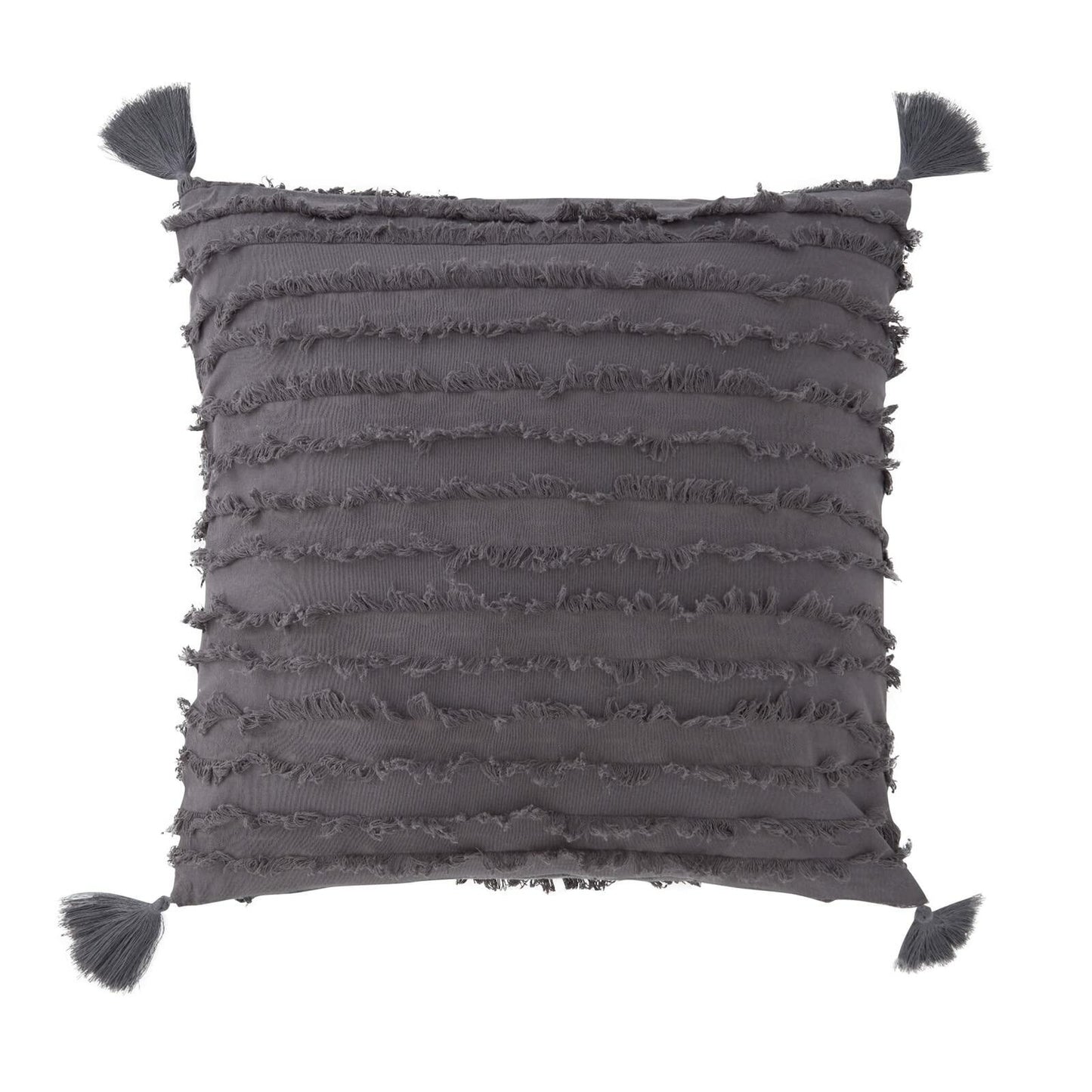 Farmlyn Creek Striped Grey Throw Pillow Covers 20x20 2 Pack