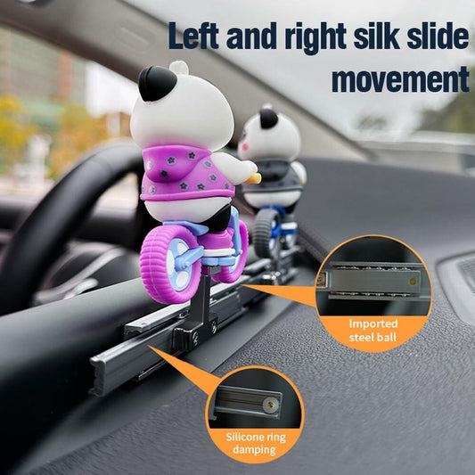 Interior Care Panda Car Console Decoration Cute Biking Fatigue Relief