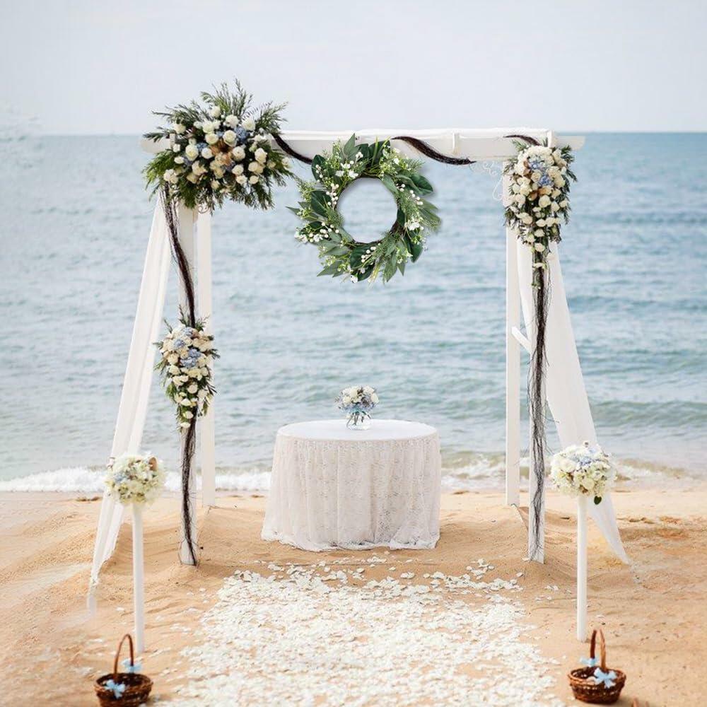 20" Eucalyptus Wreath Green Front Door Farmhouse All Season Decor