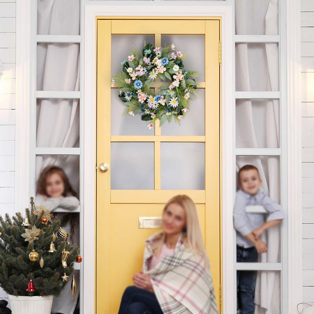 20" Eucalyptus Front Door Wreath Green All Seasons Porch Window Decor