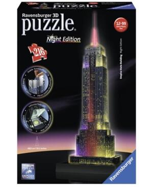Ravensburger Empire State Building Night Edition 3D Jigsaw Puzzle 216pc