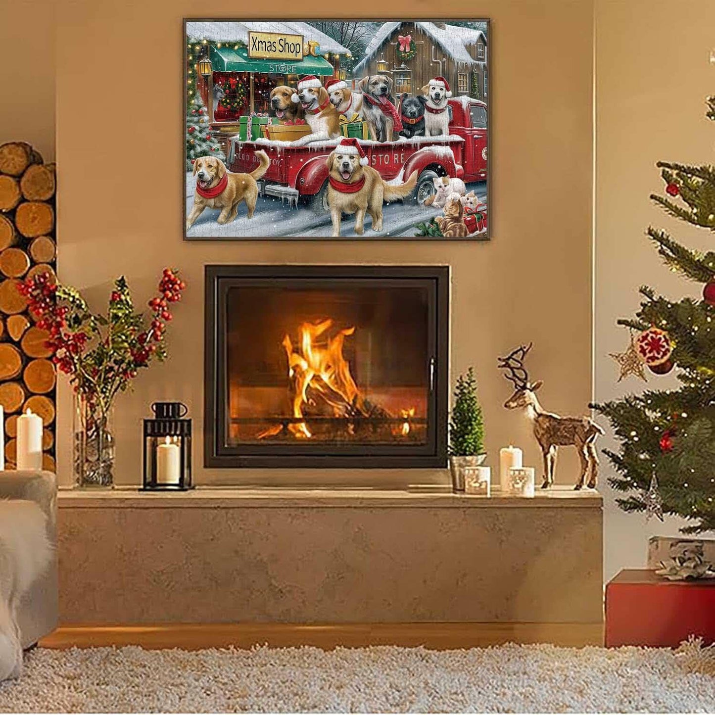 Advent Calendar 2024 Jigsaw Puzzle 1008pcs Dogs & Cats Christmas Gift