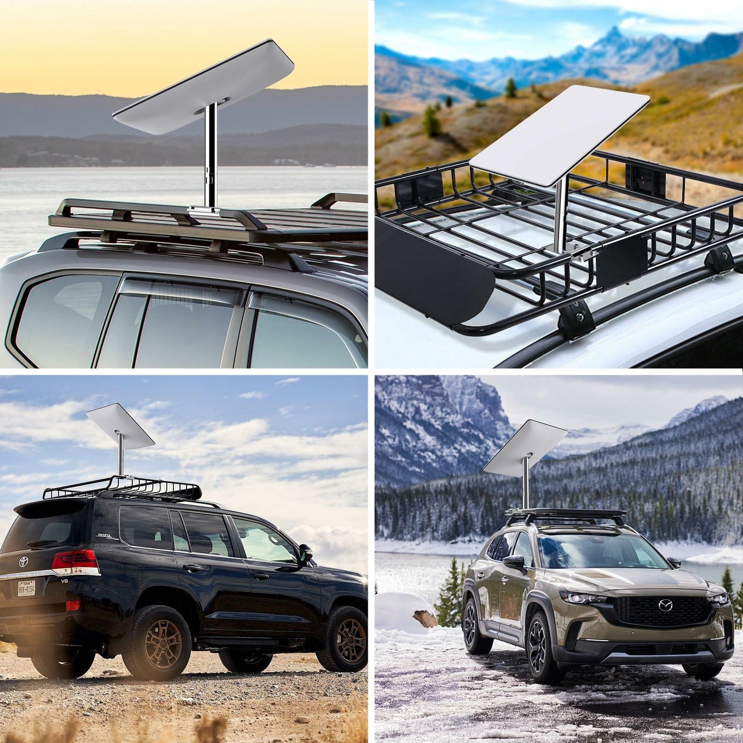 Starlink Stainless Steel RV Ladder Mount Kit Adjustable Pole Mount V2