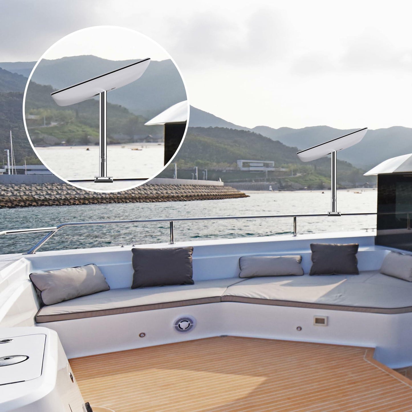 Starlink Stainless Steel RV Ladder Mount Kit Adjustable Pole Mount V2