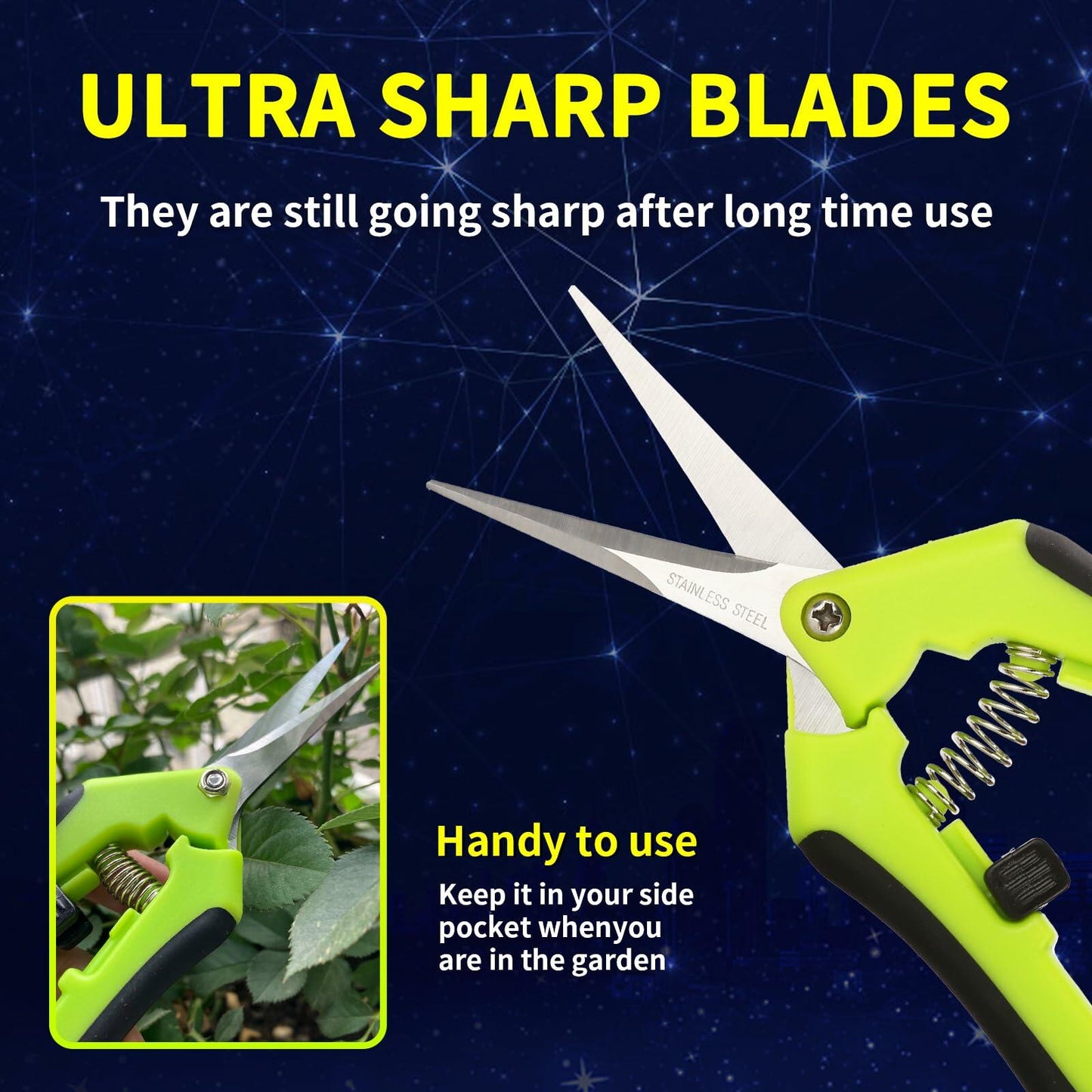 Sageky Professional Pruning Shears Ergonomic Precise Cutting Tool