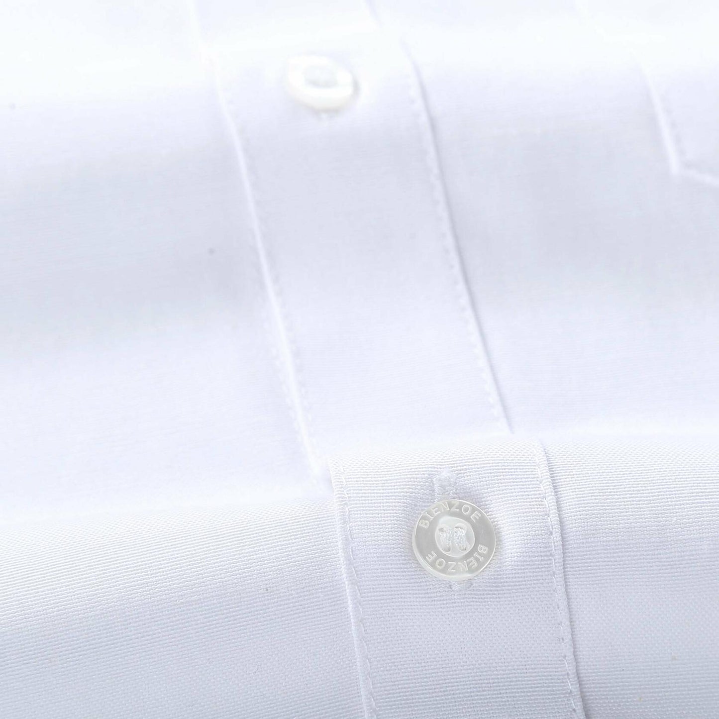 Bienzoe Boys Long Sleeve Button Down Shirt White Size 14