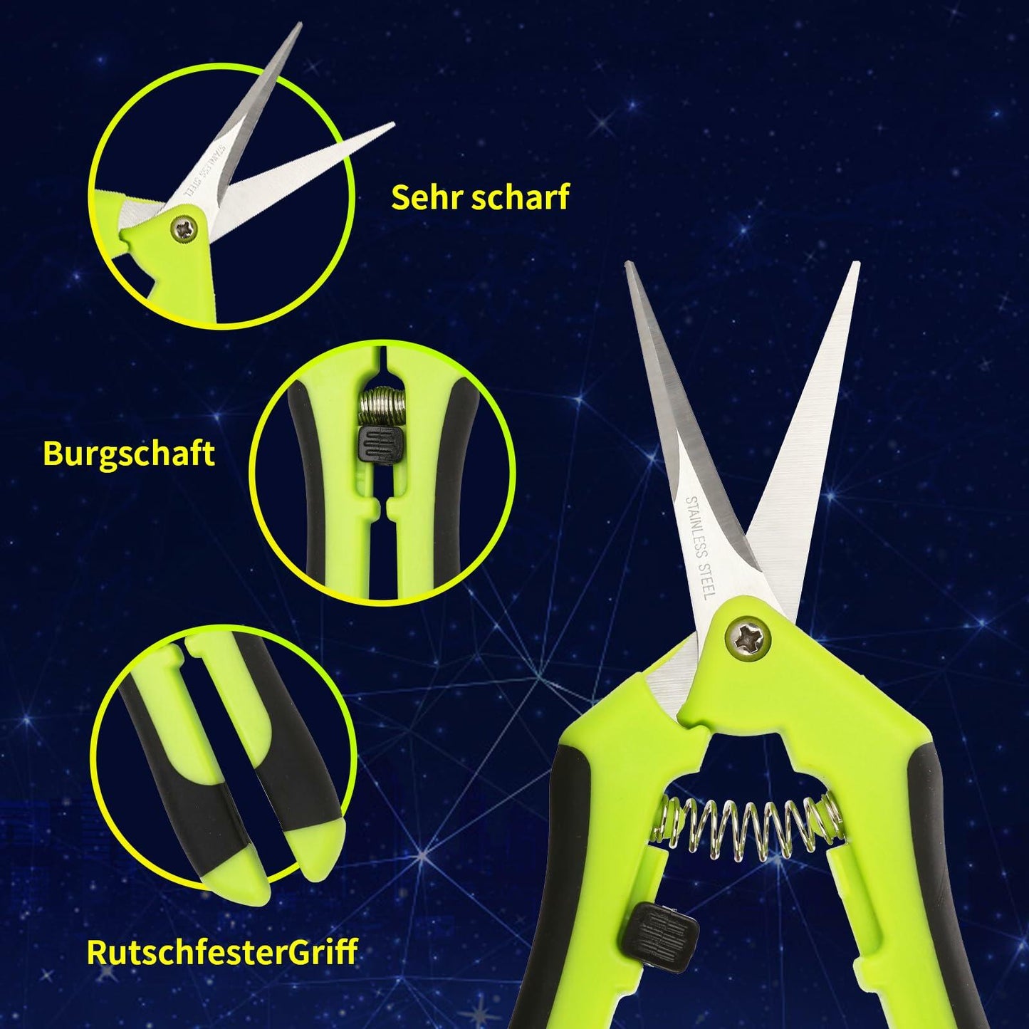 Sageky Professional Pruning Shears Ergonomic Precise Cutting Tool