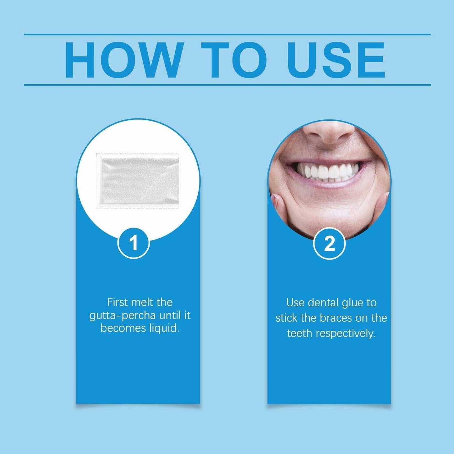 Greatfit Denture Silicone Reline Kit Soft 2pcs for Men and Women