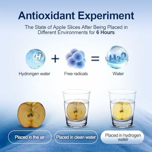 BAVAP Hydrogen Water Bottle Generator 14.1oz Smart Over 2000 ppb