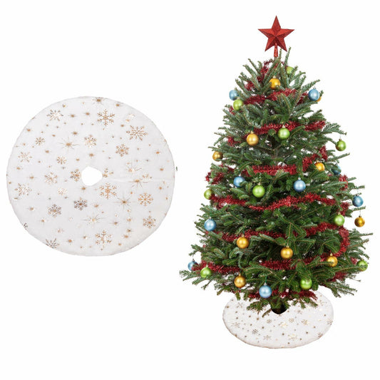 2 Pieces Christmas Tree Skirt Set 15" Xmas Tree Skirt Decoration
