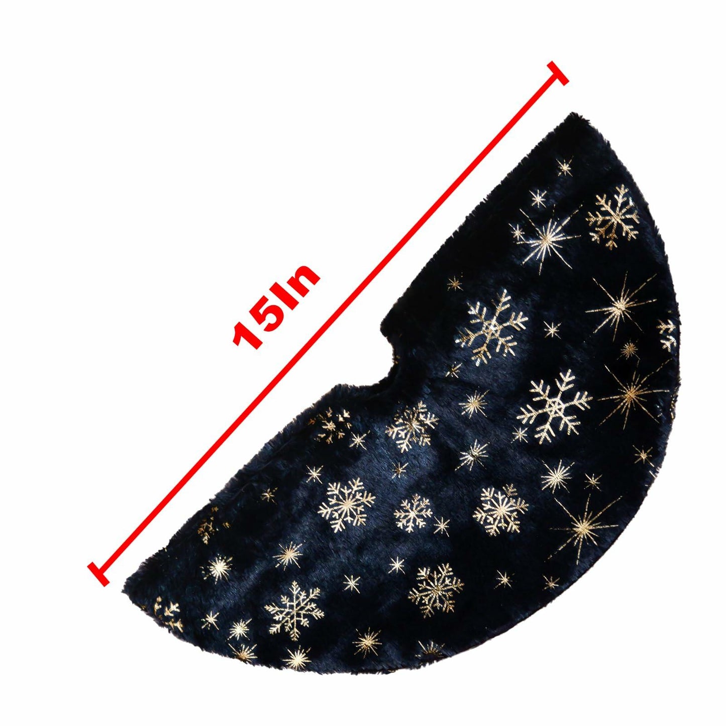 2 Pieces Christmas Tree Skirt Set 15" Xmas Tree Skirt Decoration