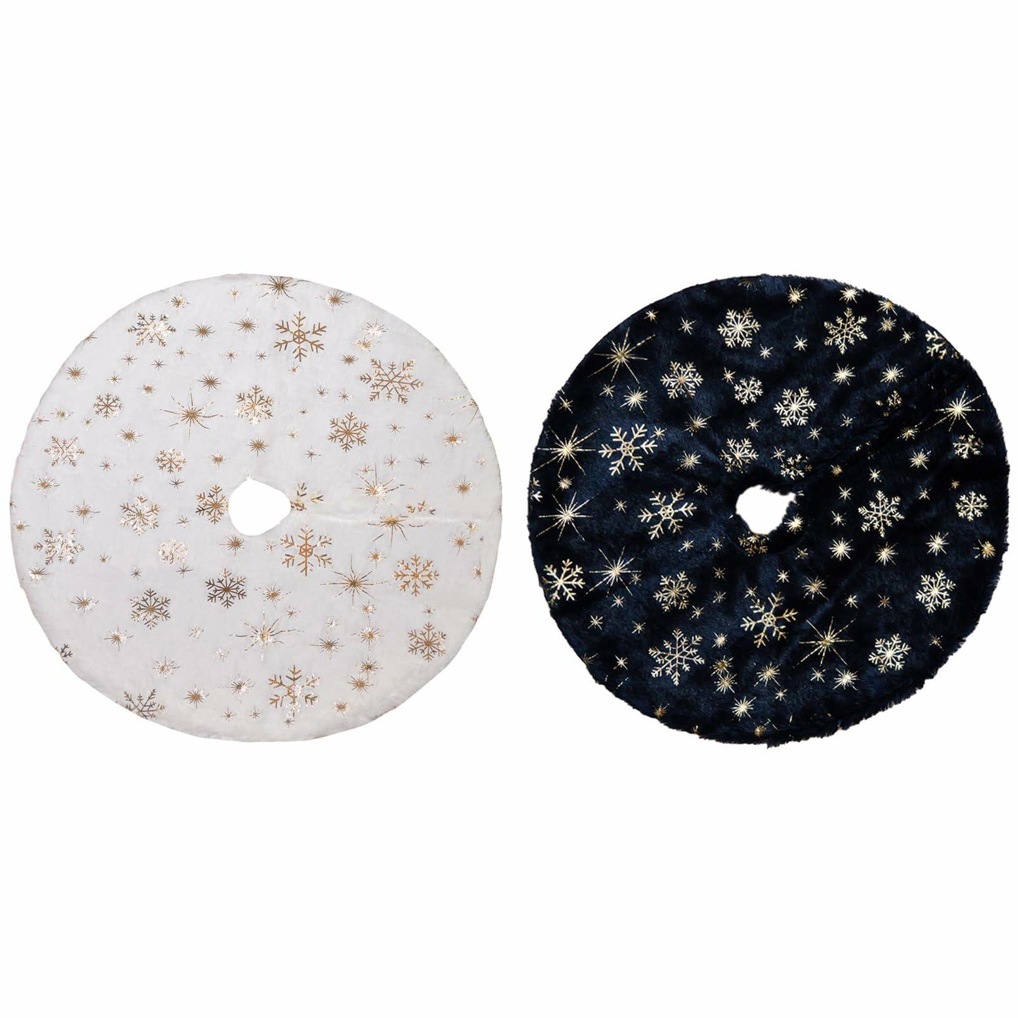 2 Pieces Christmas Tree Skirt Set 15" Xmas Tree Skirt Decoration