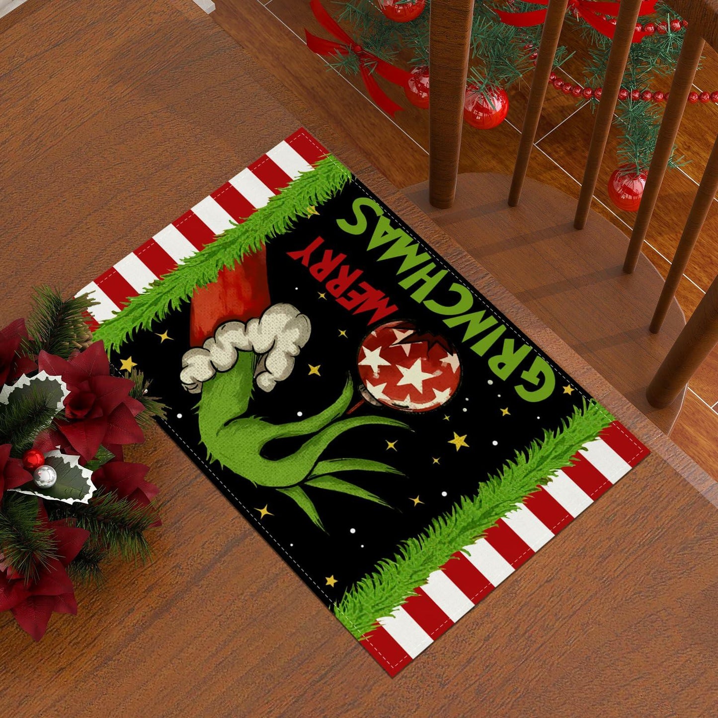 Merry Christmas Placemats Set of 4 12x18'' Winter Holiday Xmas Decorations