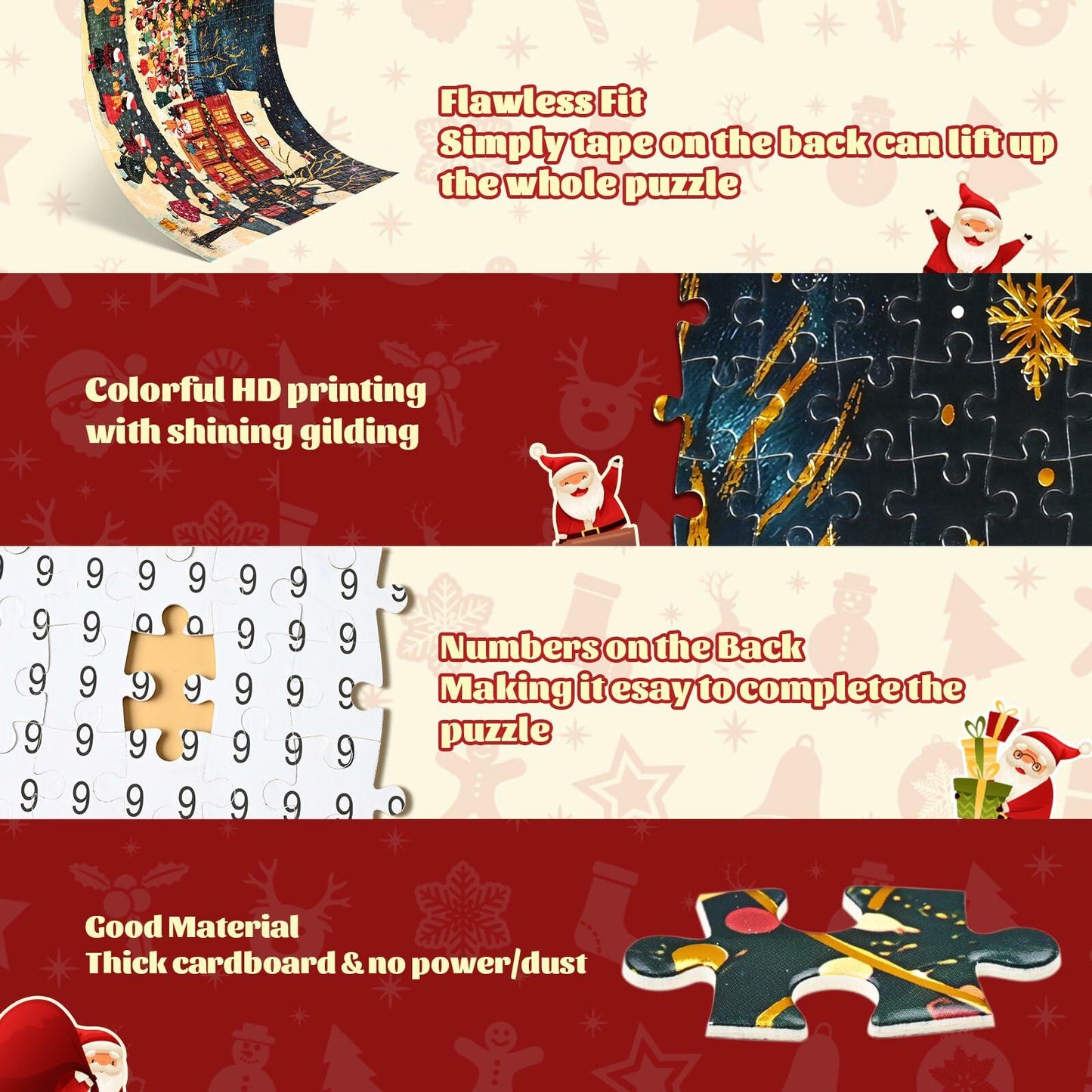 Cabtnca Puzzle Advent Calendar 2024 Christmas Countdown 1008 Pieces