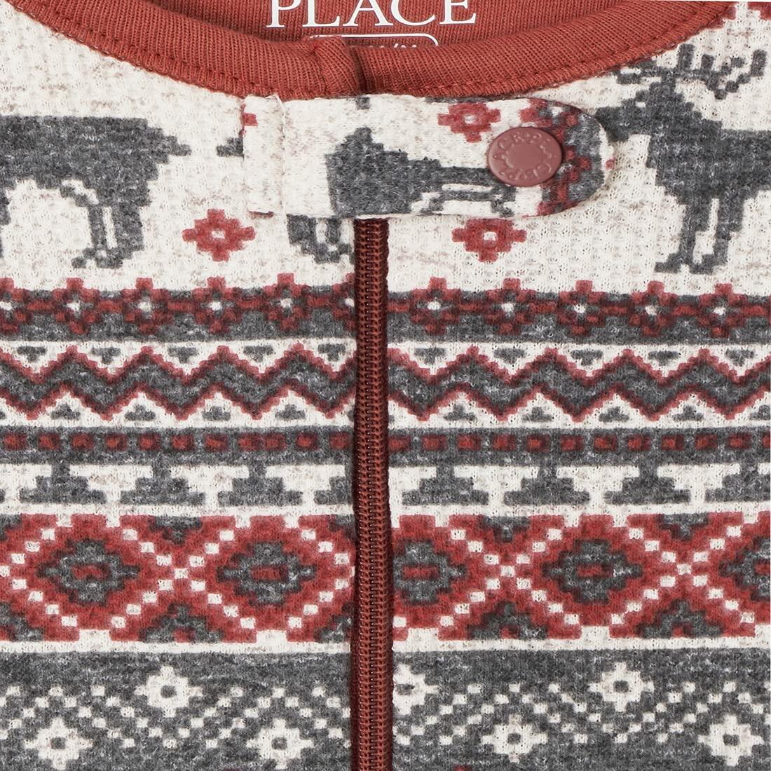 The Children's Place Baby Girls Christmas Pajamas Set Harvest Fairisle Size 3-6M