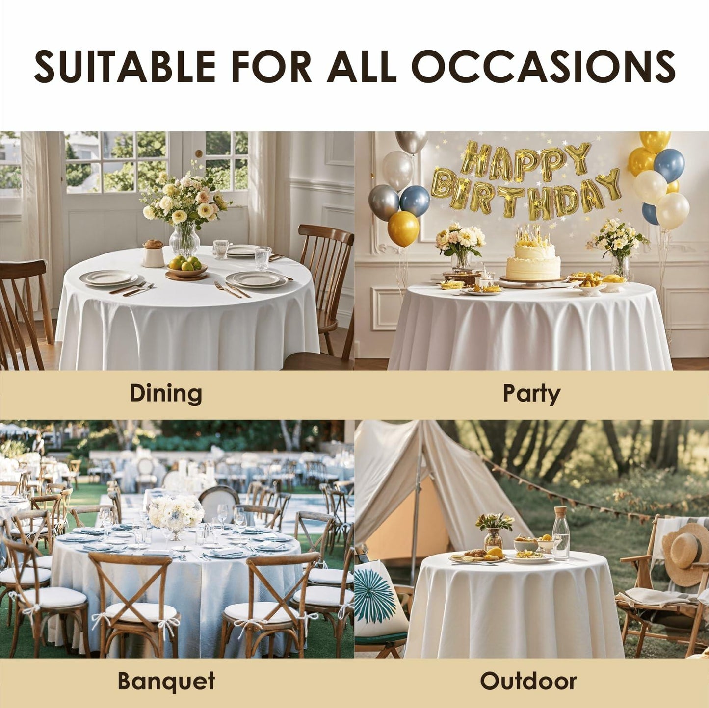 Aironment Rectangle Tablecloth Water Stain Resistant 60x120in Orange