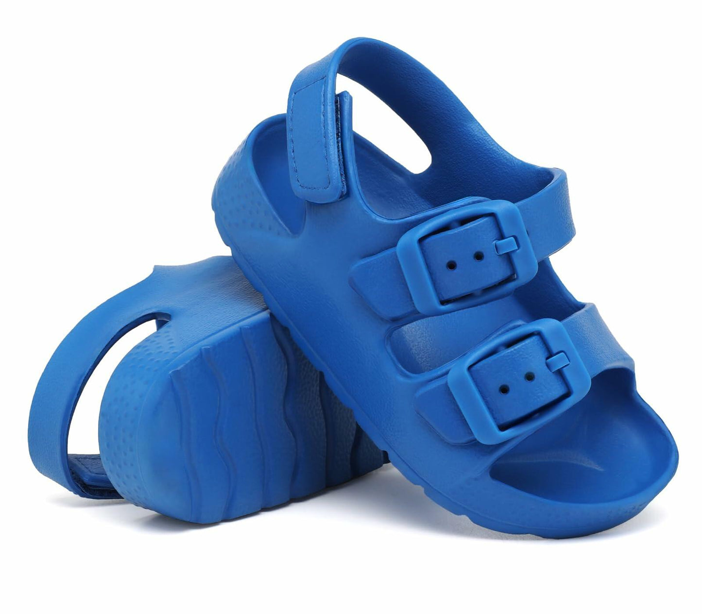 INMINPIN Toddler Buckle Sandals Comfort Open Toe Adjustable Strap Blue Size 5