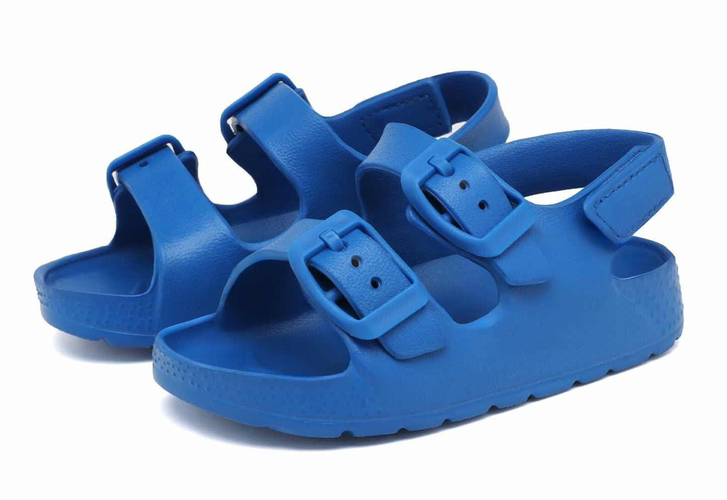 INMINPIN Toddler Buckle Sandals Comfort Open Toe Adjustable Strap Blue Size 5