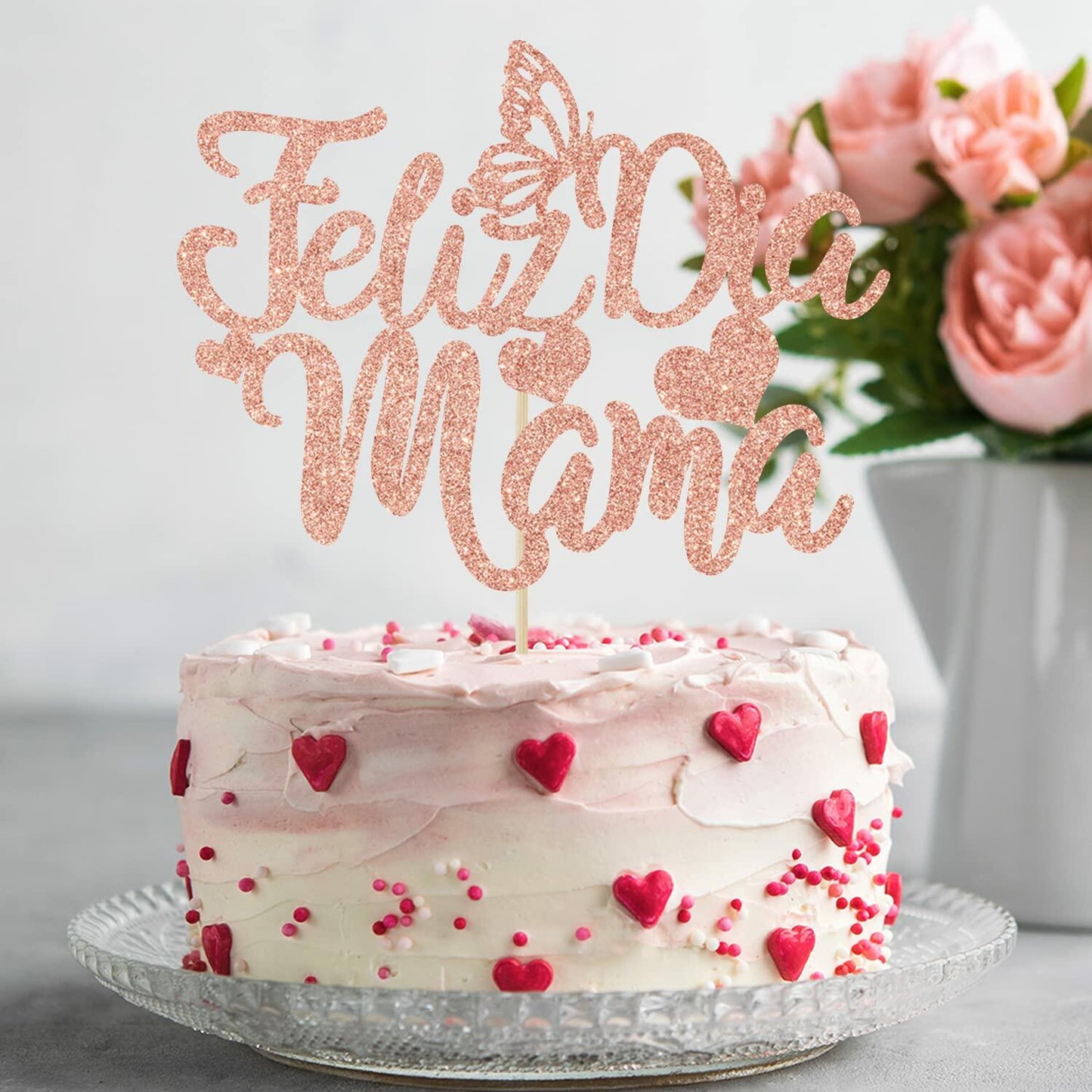 Feliz Dia Mama Cake Topper First Holy Communion Mothers Day Decor