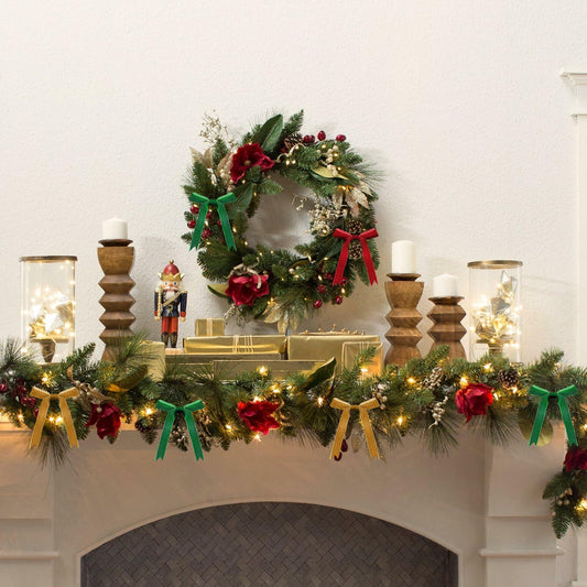 VISPAD Forest Green Velvet Ribbon 3/8in x 10yd Single Face 1 Roll