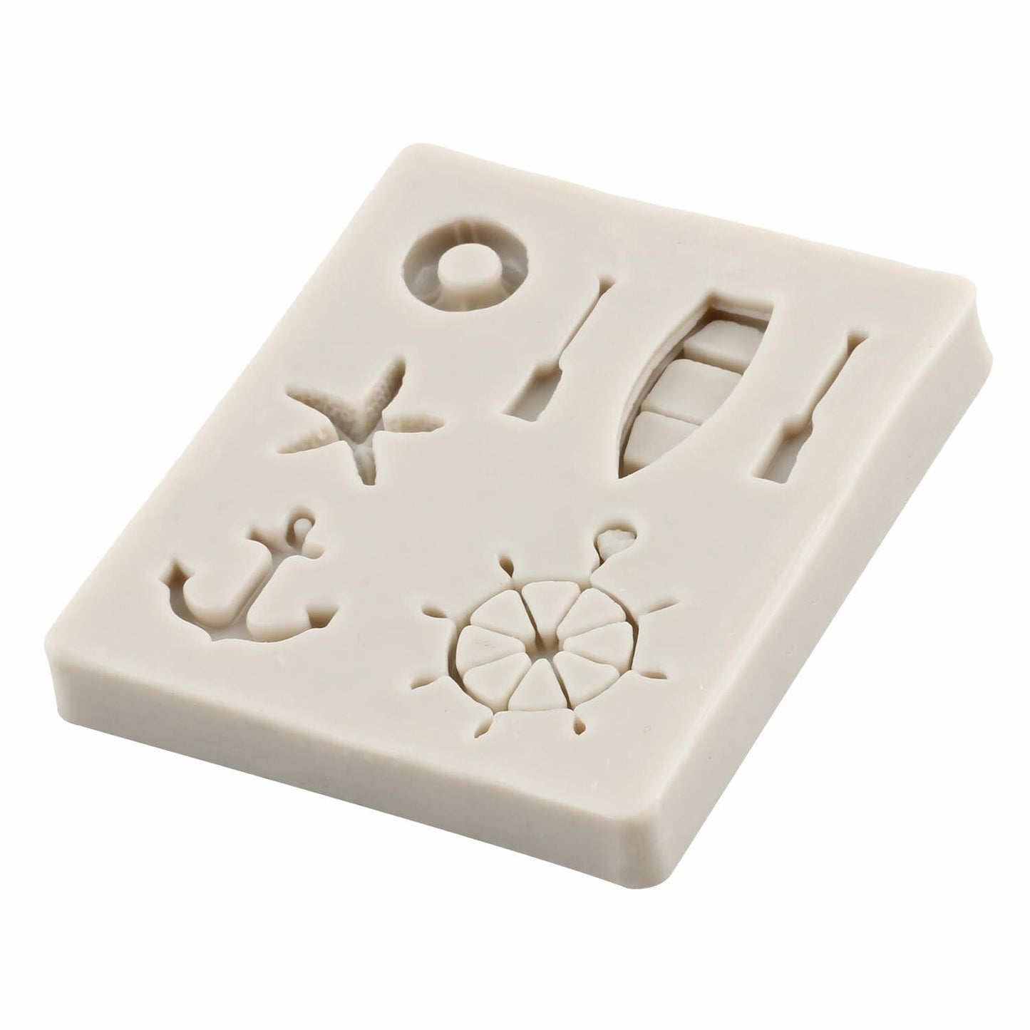 YANQINMS Silicone Rudder Anchor Sea Oar Fondant Mold for Cake Decorating