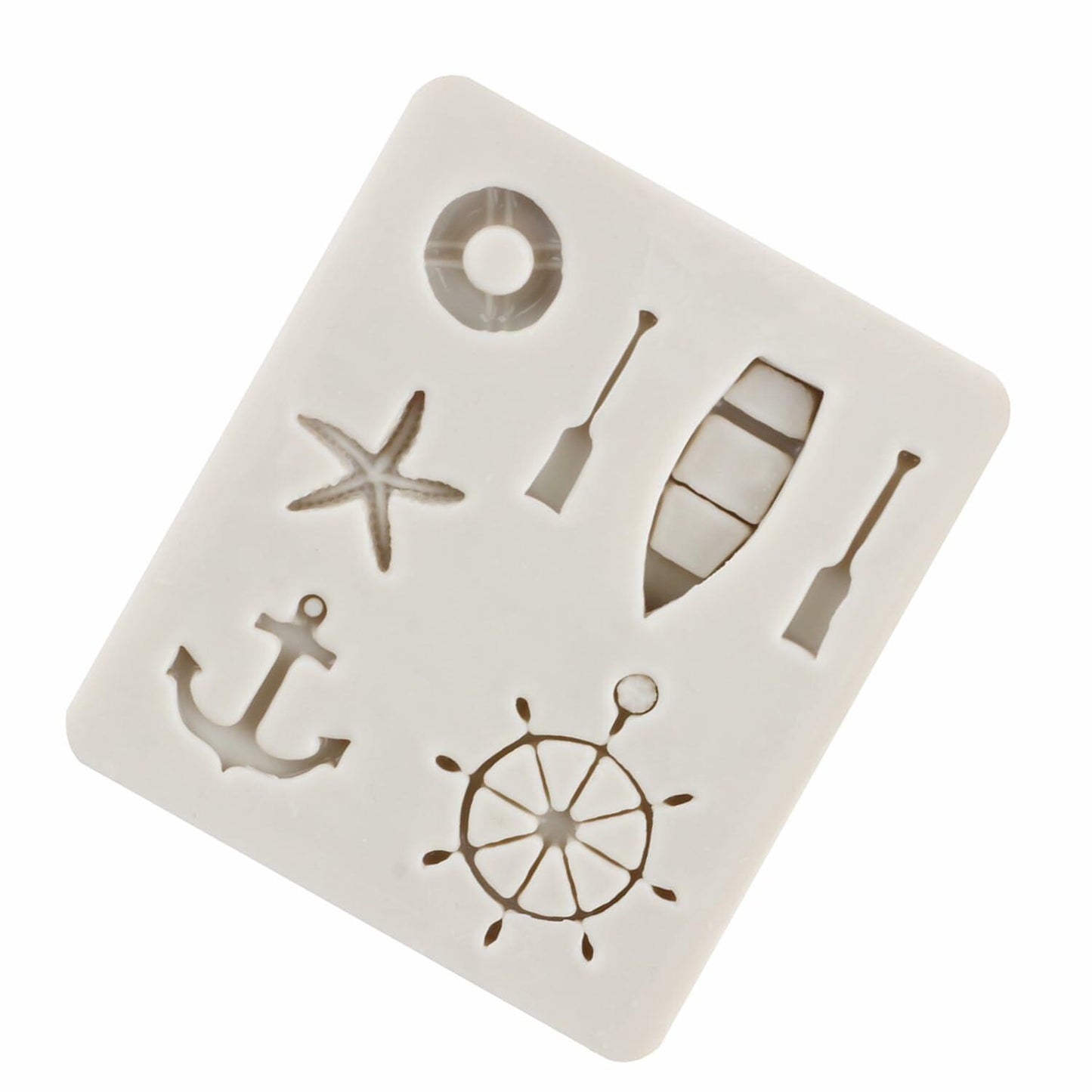 YANQINMS Silicone Rudder Anchor Sea Oar Fondant Mold for Cake Decorating