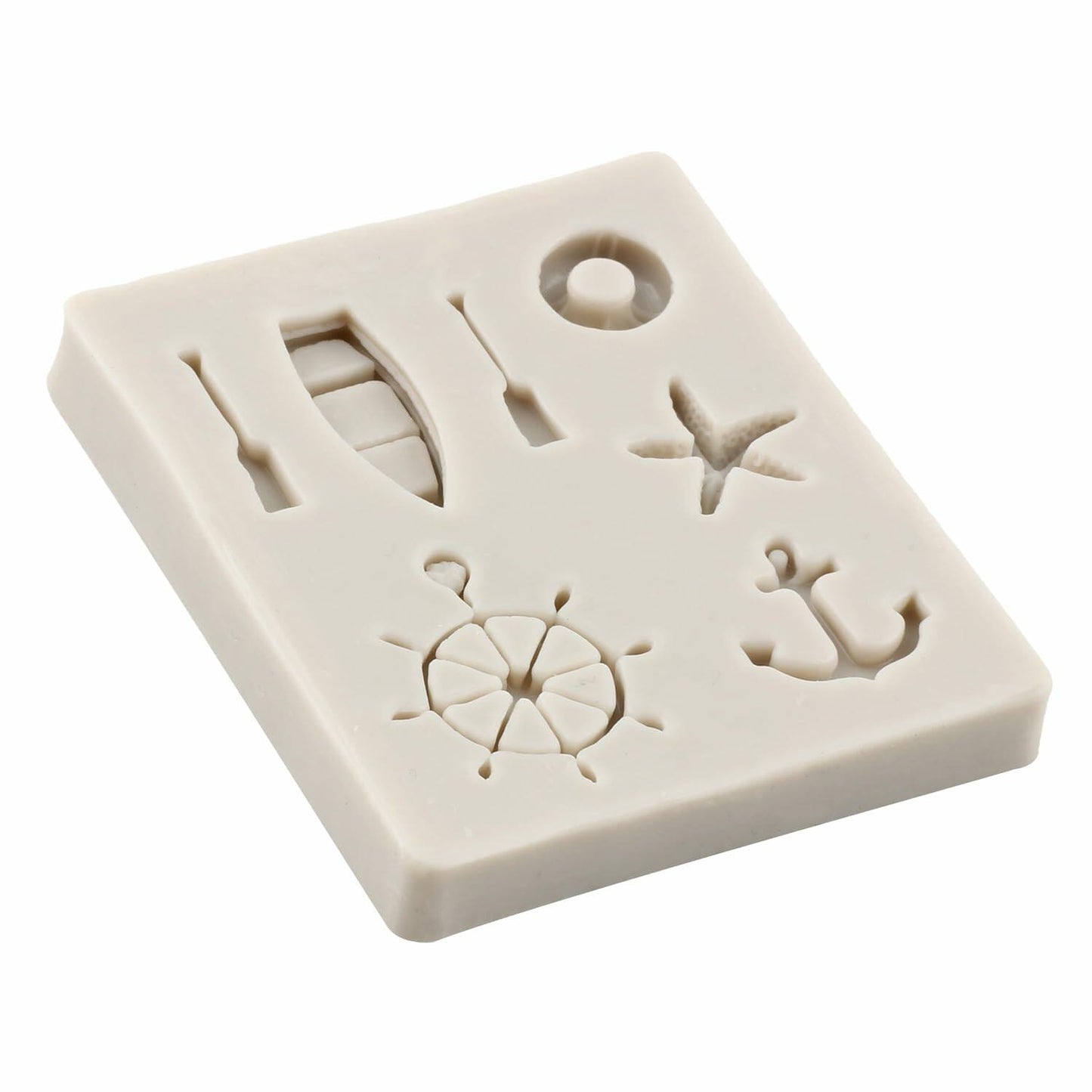 YANQINMS Silicone Rudder Anchor Sea Oar Fondant Mold for Cake Decorating