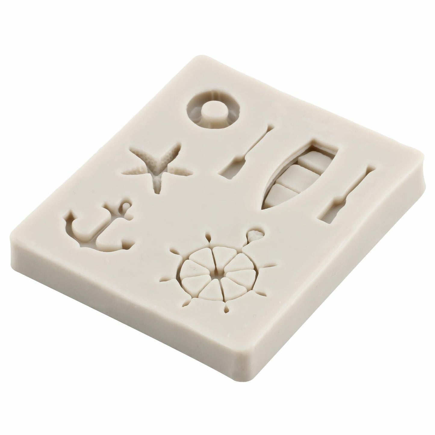 YANQINMS Silicone Rudder Anchor Sea Oar Fondant Mold for Cake Decorating